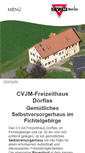 Mobile Screenshot of cvjm-freizeithaus.de